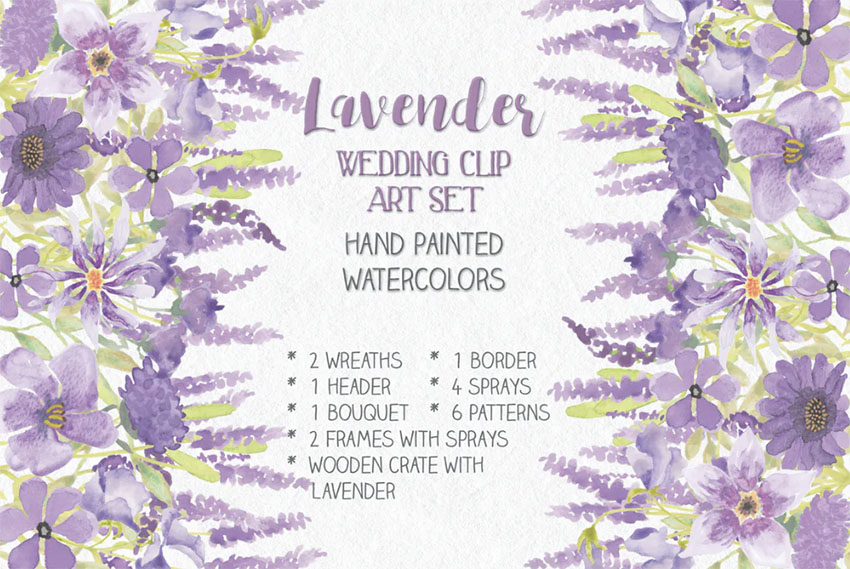 Lavender Botanical Watercolor